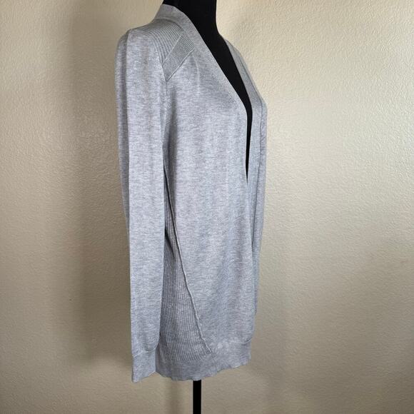 NWOT Love Ellie Open Front Rib Detailing Cardigan Gray Women Size M - Picture 4 of 12